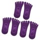 thumbnail image 1 of Unique Bargains Calcetines de Yoga Calcetines de Cinco Dedos Calcetines de Ballet Antideslizantes con Agarre para Mujeres Púrpura Oscuro 3, 1 of 6