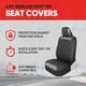 thumbnail image 2 of Fundas De Asiento De Coche De Tela Negra Para Asientos Delanteros, 2 of 7