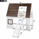 thumbnail image 3 of Cama doble de madera con techo, escalera y deslizador, 3 of 6