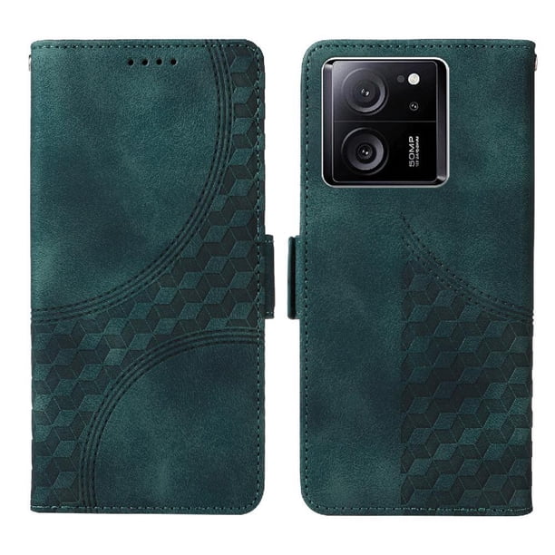 Carcasa FOXDOCK Xiaomi 13T Pro de cuero PU, diseño acolchado clásico, protección contra caídas y rayones