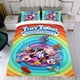 thumbnail image 4 of Tiny Toons Looniversity Conjunto de sábanas temático, trío de piezas, cómodo y amigable con la piel, diseño único, regalo de decoración para el hogar para familiares, amigos y fans,173cm *218cm, 4 of 6