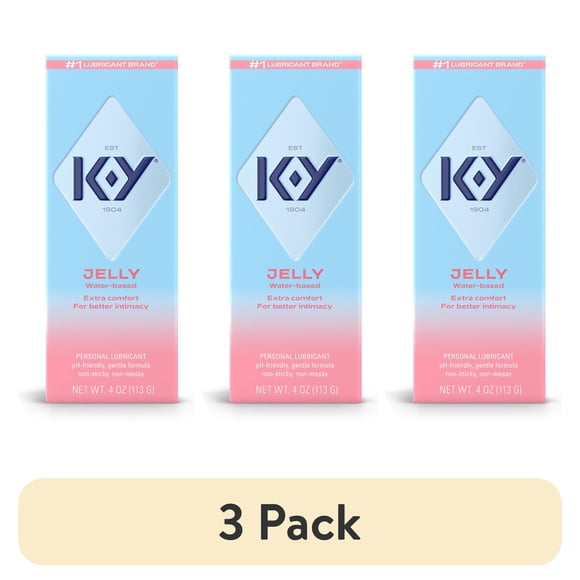 Lubricante íntimo KY Jelly 113 g Pack 3 Gel base agua