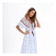 thumbnail image 4 of Vestido Largo Primavera Mujer Algodón Flores Calidad 273, 4 of 6