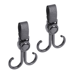 Bothyi - 2 Ganchos Para Cochecito, Colgador Giratorio Para Cochecito Para Dormitorio, Bicicleta, Bolsa De Comestibles