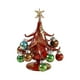 thumbnail image 1 of Figuras En Miniatura De Adornos De árbol De Navidad De Cristal Rojo Para Escritorio De Fiesta, 1 of 5