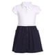 thumbnail image 1 of Vestido polo Nautica de popelina blanco/azul marino para niñas de 5 años, 1 of 1