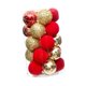 thumbnail image 1 of 25x Bolas Navideñas Adornos Paredes Para Celebraciones De Acción De Gracias En Casa Rojo Dorado, 1 of 3