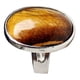 thumbnail image 1 of Anillo de dedo de la boda de piedras preciosas naturales ovales de cristal ajustable banda amarilla, 1 of 3