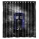thumbnail image 1 of Cortina de ducha de Doctor Who, juego de cortina de baño con ganchos, tamaño 66 x 72 pulgadas, 1 of 3