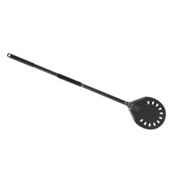 Bothyi - Pala De Aluminio Para Pizza, Filtración De Poros Grandes, Para Pan De Queso, Color Negro, Largo