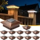 thumbnail image 1 of Luces solares para postes de cerca APONUO, paquete de 12, 4x4, IP64, color cobre, 1 of 7