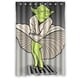 thumbnail image 1 of Cortina de ducha de Marilyn Monroe Star Wars Yoda, juego de cortina de baño con ganchos, tamaño 48 x 72 pulgadas, 1 of 3