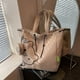 thumbnail image 5 of Simple Cartoon Bear Canvas Shoulder Bag, Versatile All-Match Tote Bag With Mini Coin Purse, 5 of 5