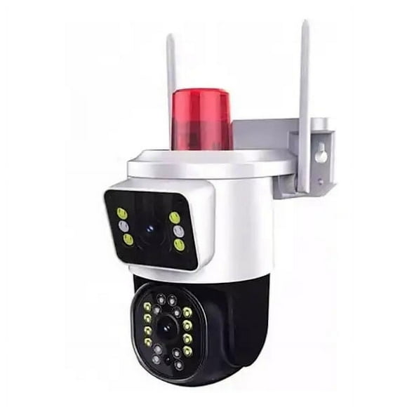 Camara Dual Vision Domo Ip Wifi + Baliza Roja - App Yoosee