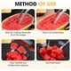 thumbnail image 4 of Cortador sandía 2 tenedores acero inoxidable cubos sacabolas melón set, 4 of 7