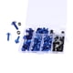 thumbnail image 2 of 158pcs completa de la motocicleta del perno de carenado sujetadores clips tornillos azul, 2 of 5
