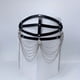 thumbnail image 2 of 1pc BDSM Leather Mask Erotic Eye Mask Nightclub Masquerade Tassel Mask Halloween Mask BDSM Queen, 2 of 2