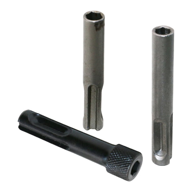 Juego de adaptadores de enchufe SDS duraderos de 3 uds., herramienta eléctrica de broca de taladro eléctrico, soporte de broca de vástago hexagonal de