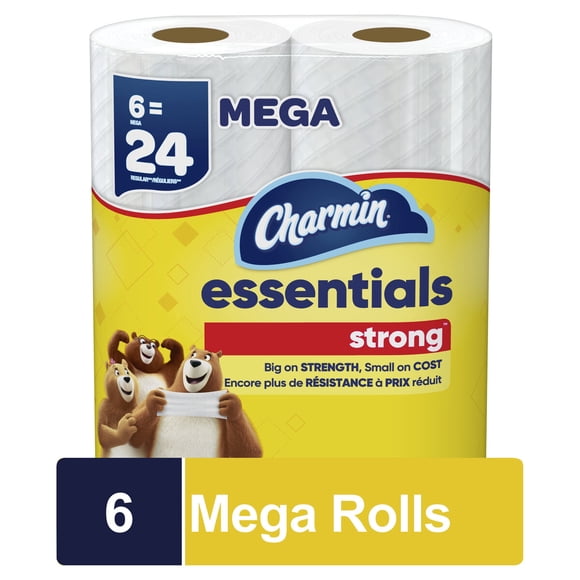 Papel Higiénico Charmin Essentials Strong 6 Mega Rollos