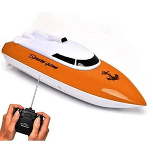 Maravillas Valdivia - Lancha Control Remoto 2,4 Ghz, Bateria Recargable Naranja