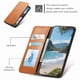 thumbnail image 5 of Funda tipo cartera para Samsung Galaxy A52 5G de piel con cierre magnético, ranuras para tarjetas y correa para la muñeca Marrón, 5 of 6