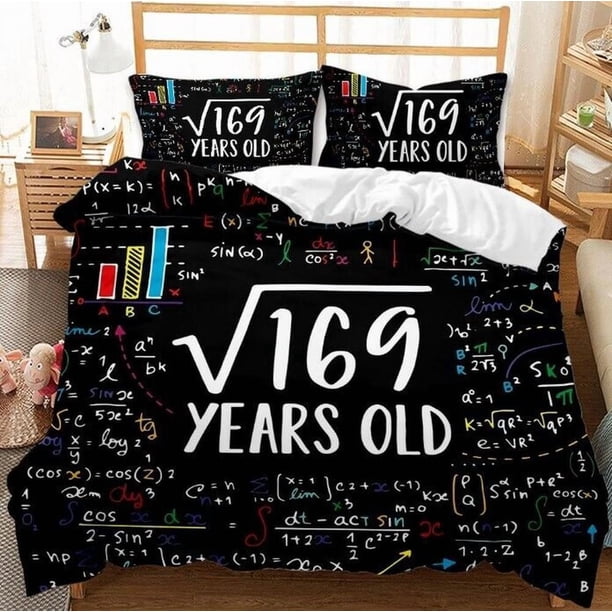 Maths Collection Quilt Duvet Cover Set Bedspread Bed Linen Home Textiles3-Piece Bedding Set