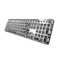 Bothyi - Teclado Retro Punk De 104 Teclas Con Cable Para Pc, Interruptor Negro, Teclado Mecánico Para Jugar