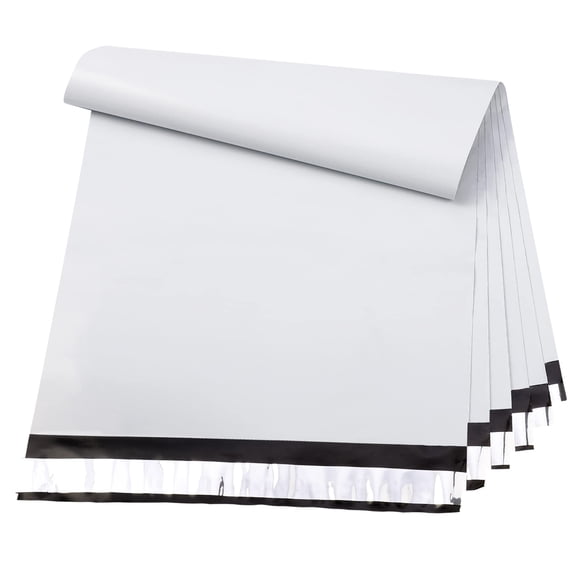 Mailers METRONIC de polietileno, 48 x 61 cm, 100 unidades, impermeables, color blanco