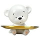 thumbnail image 2 of Resina Oso Blanco Estatua Estatuilla Escultura Baratijas Llavero Oso Lindo, 2 of 3