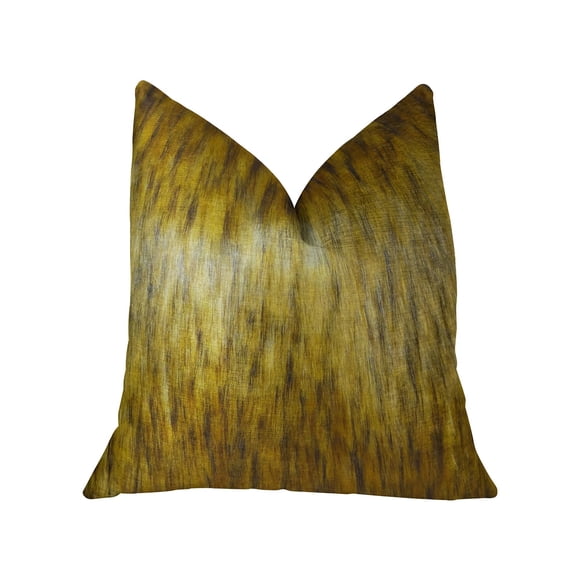 Cojín decorativo Plutus Brands Golden Wolf 20 x 20 cm de tela acrílica