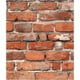thumbnail image 1 of Papel tapiz adhesivo tipo ladrillo falso tiltil 45 cm x 3 m rojo, 1 of 7