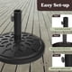 thumbnail image 4 of Base para sombrilla Pure Garden 8,6 kg resistente color negro, 4 of 7