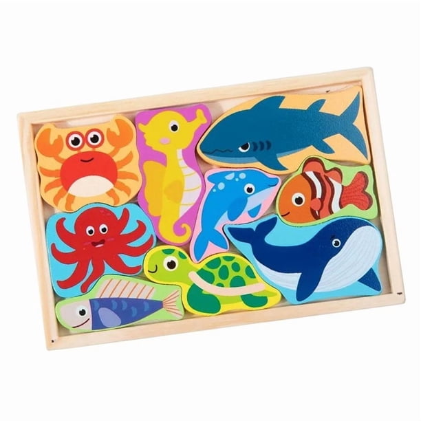 Rompecabeza Puzzle Encaje De Madera Juguete Didactico Niños