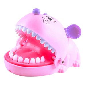 Bothyi - Morder El Juguete De Los Ratones Del Dedo Con El Juguete De Dedo De Mordida Divertida Para Accesorios De 4 Años Y Arriba Rosa