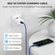 thumbnail image 3 of Cable USB-A a USB-C con carga rápida, paquete de 5 unidades, color azul, 3 of 8