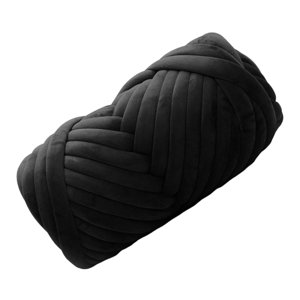 Magideal - Hilo De Poliéster De Tela Polyéster 250 G De Brazo Suave Hilo De Tejido Hilo De Tejido De Tejido De Tejido De Tejido De Tejido Para Manta De Bricolaje , Negro