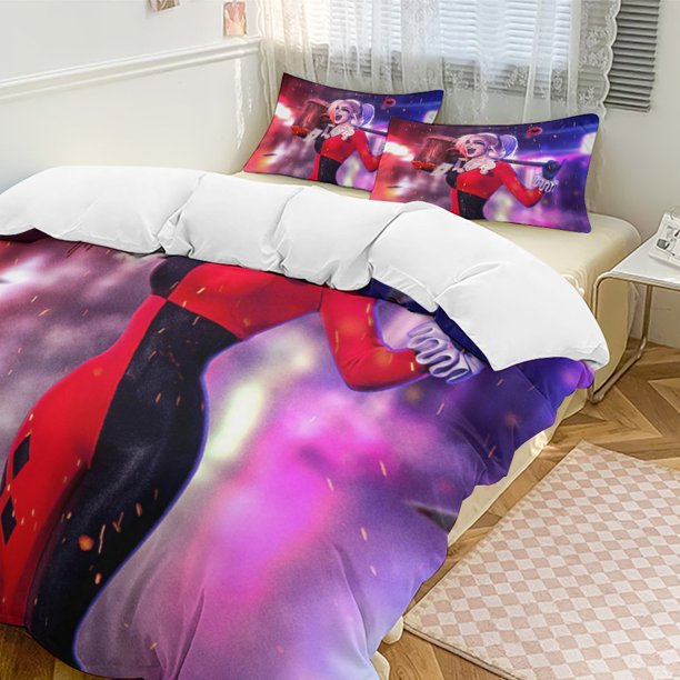 Harley Quinn 3-Piece Bedding Set Soft Warm And Comfortable Bed Set