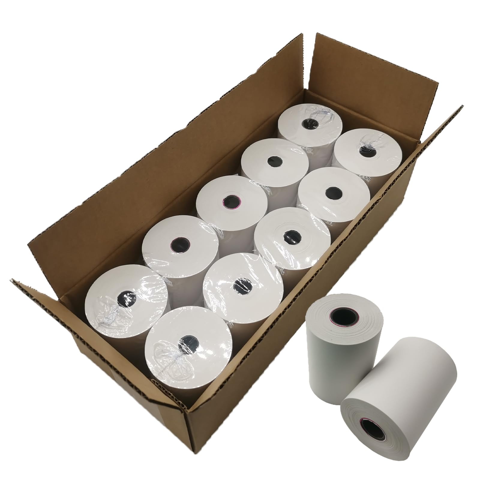 Bigger - Rollos De Papel Térmico Sin Bpa (10 Rollos) De 79 Mm X 70 M
