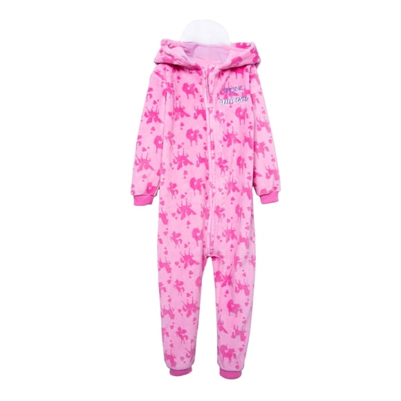 Pijama Enterito Niña Disfraz Unicornio Rosado