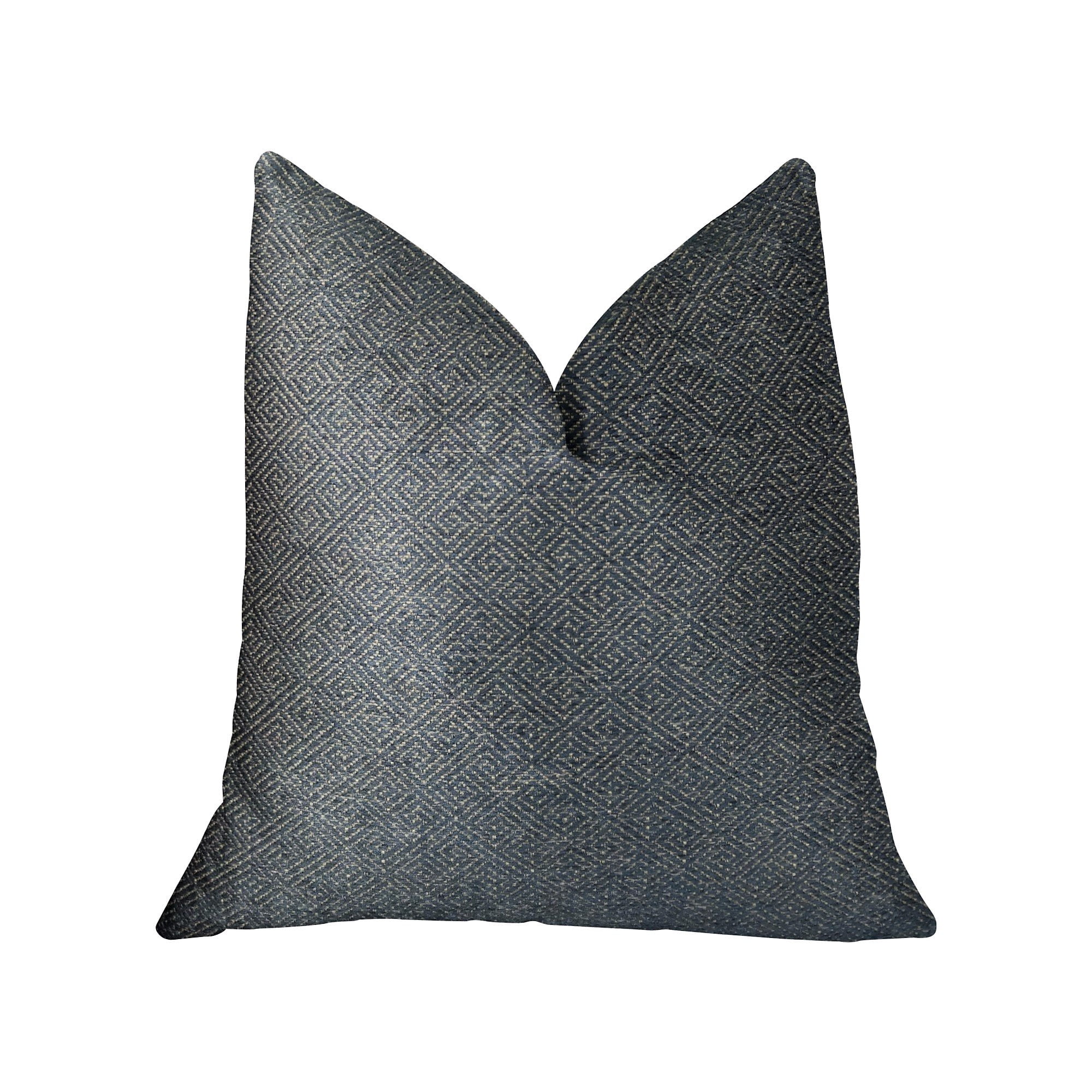 Almohada Plutus Brands Plutus Artsy, Lienzo Azul Crema, 50 X 75 Cm