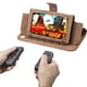 thumbnail image 4 of Compatible con Nintendo Switch OLED - Funda protectora de cuero PU con ranura para varias tarjetas, soporte y cuerda para la muñeca-para Switch||Brown, 4 of 6