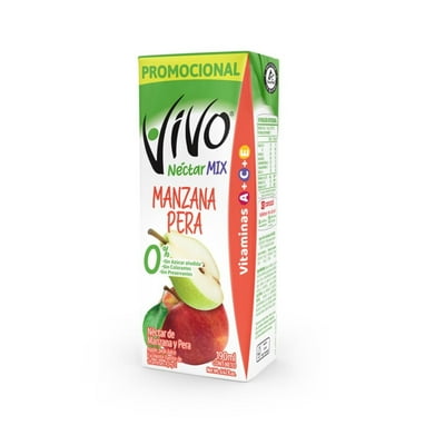 Néctar Sabor Mix Manzana-Pera Caja 190 Ml Vivo
