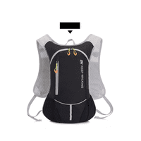 Genérico - Mochila Ultraligera Outdoor Trekking Running + Bolsa Agua Negro