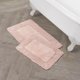 thumbnail image 1 of Set de Alfombrillas de Baño Laura Ashley 100% Algodón Rosa Suave 43x61 cm, 1 of 8