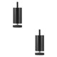 thumbnail image 4 of 2x Muebles Ajustables Patas De Aleación De Aluminio Patas De Soporte Para La Cama De Silla De Sofá 6 Cm Negro, 4 of 5