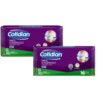 2 Paq Pants Cotidian Ultra Protect Incontinencia Fuerte 16 Un G/Xg
