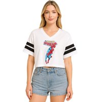 Remera Cropped Gráfica De Mujer Marvel Spider-Man Talle M