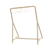 Magideal - Perchero Para Ropa De Casa De Muñecas Con Perchas, Mini Modelo Hecho A Mano, Escena De Vida, Muebles En Miniatura Para Decoración De Sala De Estar Y D Marrón