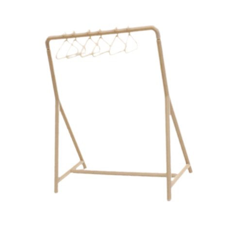 Magideal - Perchero Para Ropa De Casa De Muñecas Con Perchas, Mini Modelo Hecho A Mano, Escena De Vida, Muebles En Miniatura Para Decoración De Sala De Estar Y D Marrón