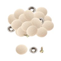 Magideal - 50 Paquetes De Botones De Reparación De Techo De Coche, Hebilla De Reparación De Techo, Remaches A Presión De Techo Automático Para Coches , Beige